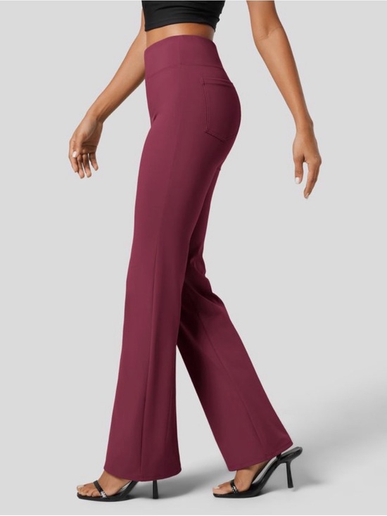 HALARA Pants - Halara Flex High Waisted Back Side Pocket Slight Flare Work Pants Women’s S-Tall